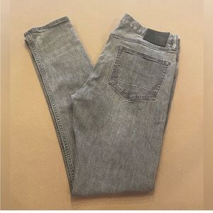 Men’s All Saints Grey Wash Button Fly Cigarette Jeans